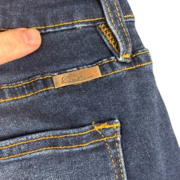 EUC KanCan Women’s Dark Blue High-rise Boot Cut Jeans Sz 32 w/29” inseam - Picture 9 of 12